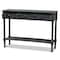 Baxton Studio Garvey French Provincial Dark Blue Gray Wood 3-Drawer Entryway Console Table 179-11329-Zoro - alternate 6